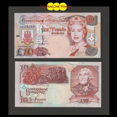 2006 Government of Gibraltar £10 Note